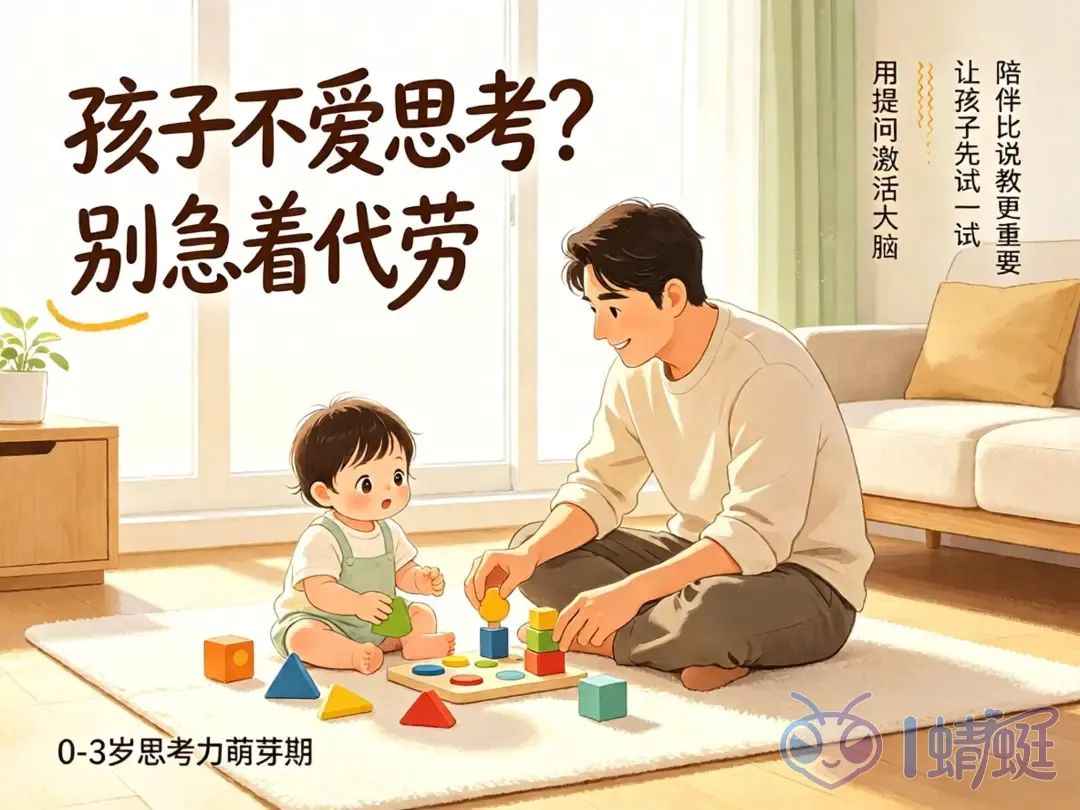 孩子不爱思考怎么办？科学育儿专家告诉你：0-3岁这样做，比报10个早教班管用